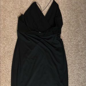 Strappy black dress